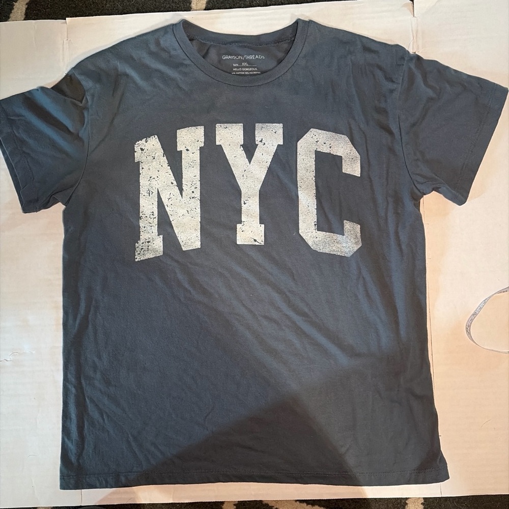 Grayson Threads Slate Blue NYC Short-Sleeve Tee